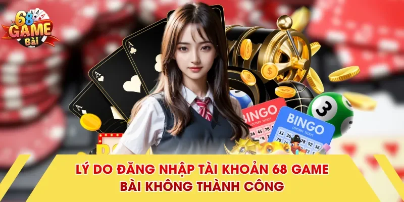Lý do đăng nhập tài khoản 68 Game Bài không thành công