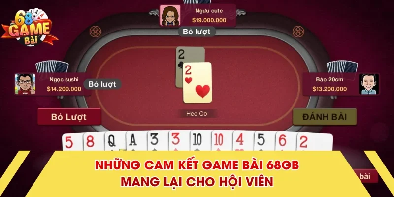 Những cam kết Game Bài 68GB mang lại cho hội viên